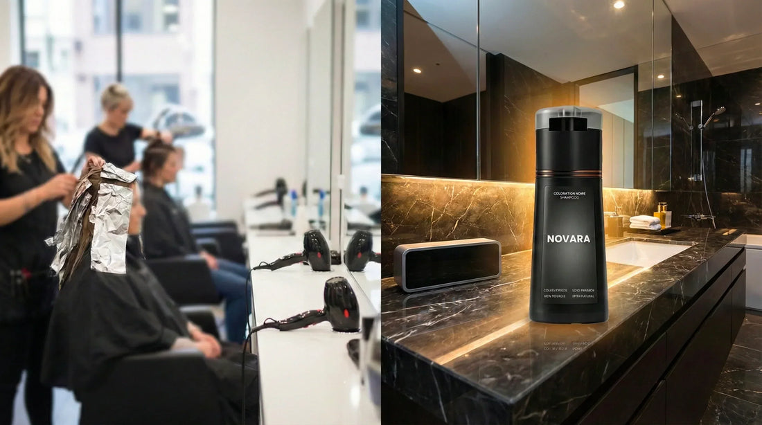 Coiffeur ou shampoing colorant Novara : le comparatif prix et temps
