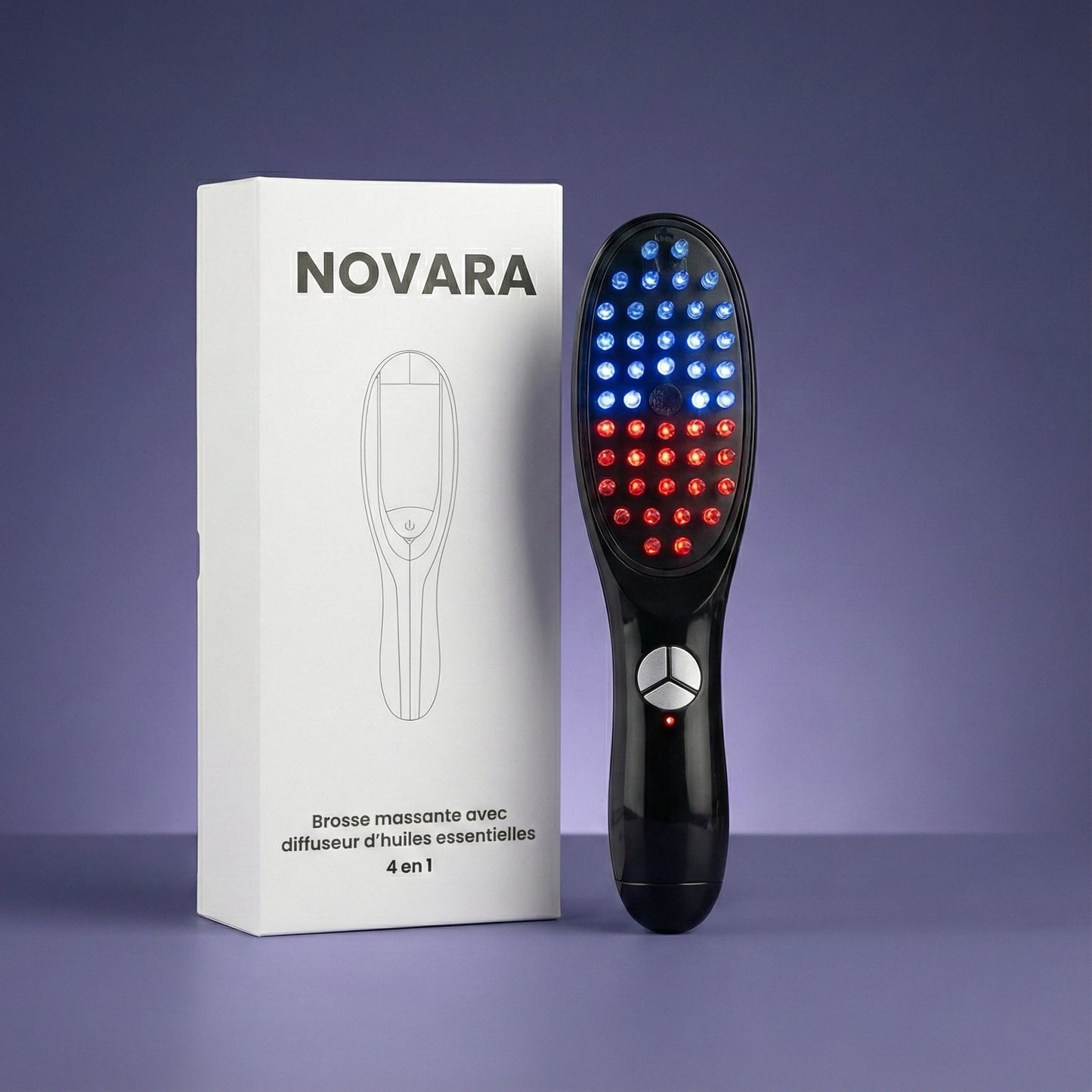Brosse Massante & Diffuseuse d'huiles essentielles