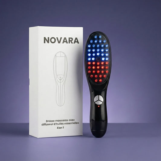 Brosse Massante & Diffuseuse d'huiles essentielles