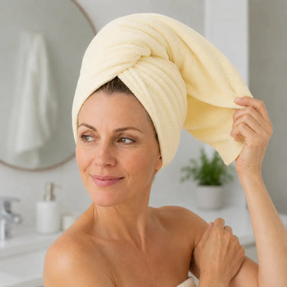 Serviette pour cheveux en micro-fibres Novara