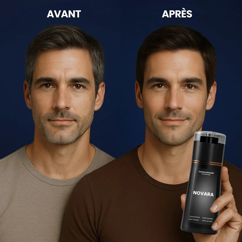 Shampoing colorant instantané pour homme